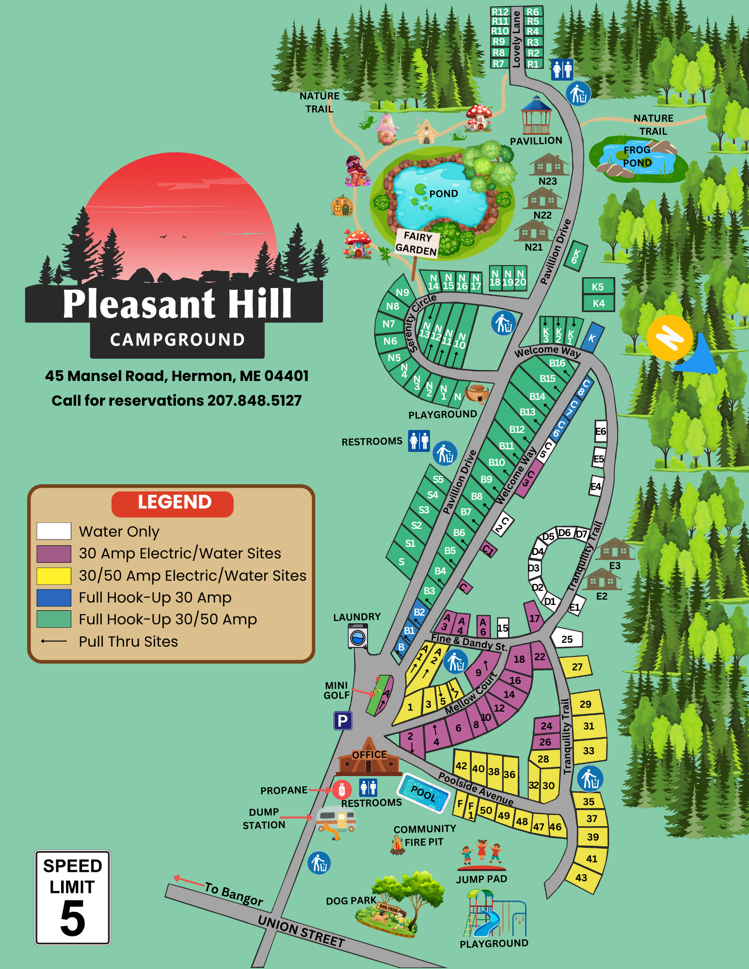 Pleasant Hill Campground Legend